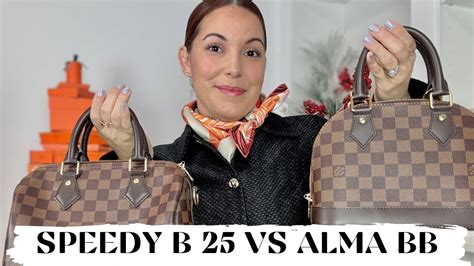 COMPARING TWO LOUIS VUITTON CLASSICS: SPEEDY B 25 .